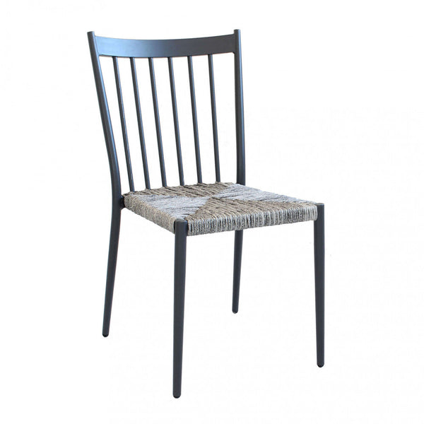 Sedia Martinica Impilabile 46x57x86 h cm in Alluminio Antracite online