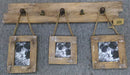 Portafoto in Legno con Prtamemo e Appendino 73x42x6cm