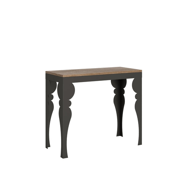 acquista Consolle Allungabile 90-196x40x77 cm in Nobilitato Marrone