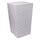 Cesta Portabiancheria Quadro 33x33xh53 cm in Poliestere Bianco