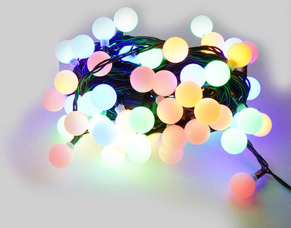 prezzo Luci di Natale Filo 80 LED 3m Multicolor Cavo Verde