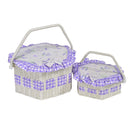 Cassetta Portalavoro lavanda esagonale 