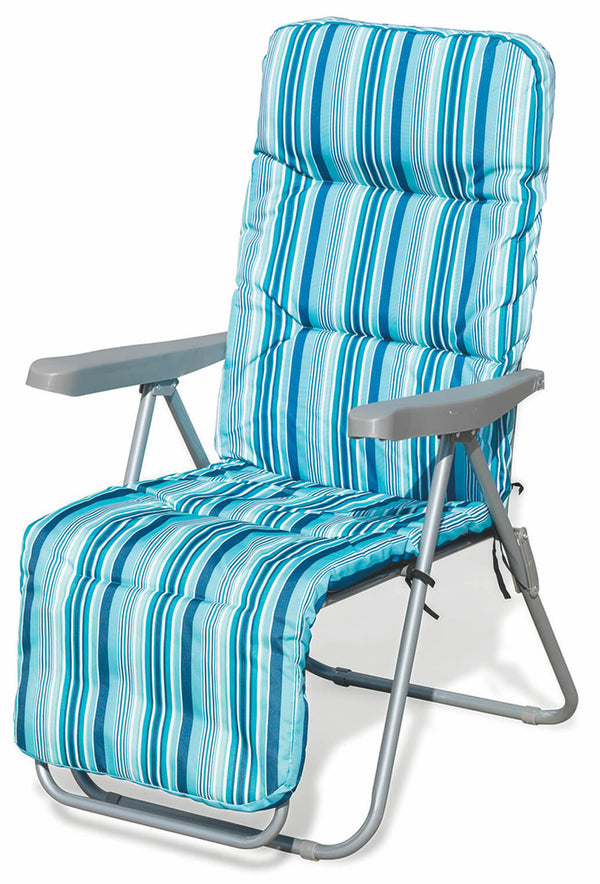 Sedia Sdraio Reclinabile Pieghevole Soriani Madrid Azzurra sconto