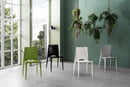 Set 4 Sedie 41x44xH84 cm in Polipropilene Denise Grigio Chiaro