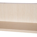 Specchiera da Bagno 2 ante e 3 Ripiani in Legno Rovere 63x60x13.5 cm 