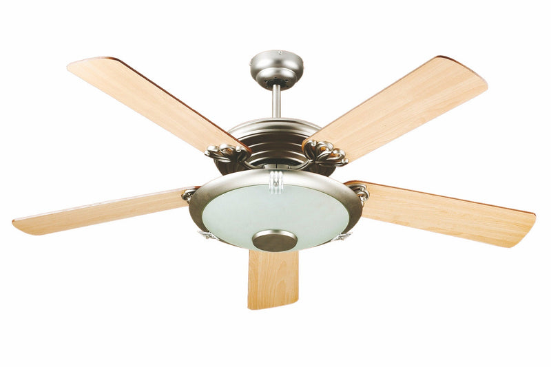 Ventilatore da Soffitto con 5 Pale e Lampada Ø130cm 3 Velocità Kooper Windy 