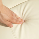 Poltrona Alzapersona Reclinabile con 8 Punti Massaggio e Telecomando Crema  