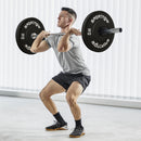 Set 2 Dischi Pesi da 10kg con Foro da 2"/5 cm per Manubri e Bilancieri in Gomma Nero   