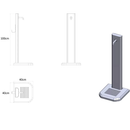 Fontana da Giardino Design a Colonna Ovale Rubinetto in Ottone con Base in Cemento Verde