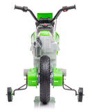Moto Elettrica per Bambini 12V Motocross Verde-4