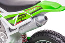Moto Elettrica per Bambini 12V Motocross Verde-6