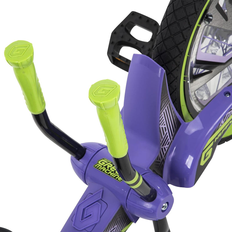 Green Machine Triciclo Go Kart a Pedalata Muscolare 16’’ con Leve Viola -4