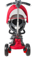 Triciclo Passeggino per Bambini 98x49x105 cm con Seggiolino Reversibile Ciao Rosso-3