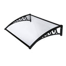Pensilina Tettoia Modulabile in Policarbonato Compatta Opacizzata 100X80cm Bertozzi Naxos