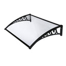 Pensilina Tettoia Modulabile in Policarbonato Compatta Opacizzata 120X80cm Bertozzi Naxos