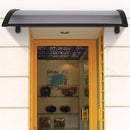 Pensilina Tettoia Modulabile in Policarbonato Compatta Opacizzata 120X80cm Bertozzi Naxos