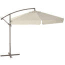 Ombrellone Decentrato Esagonale da Giardino in Acciaio Ecrù 3X3M Bertozzi
