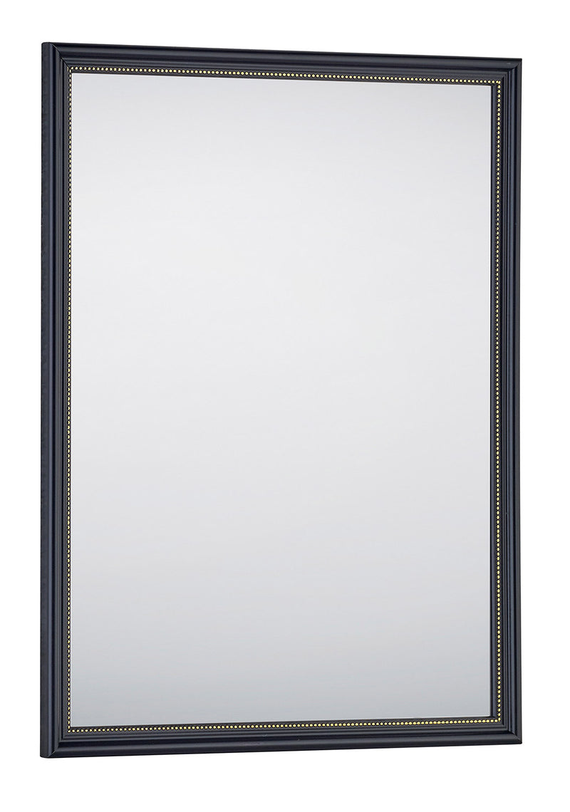 Specchio da Parete 34x45x1 cm in Plastica Elenor Nero oro-1