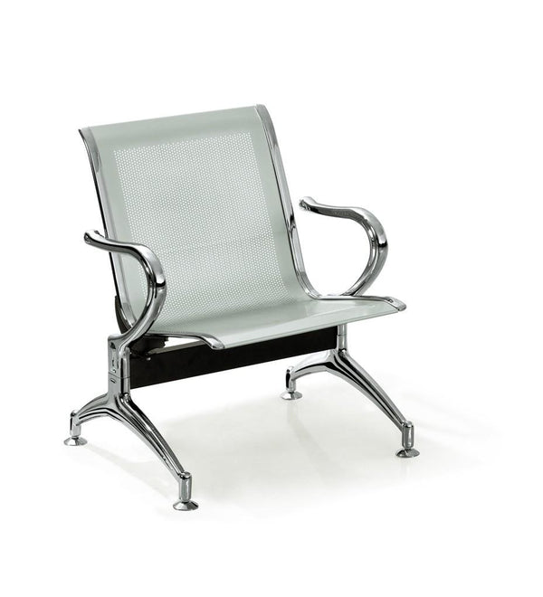Panca per Sala d'Attesa 1 Posto in Acciaio Silver sconto