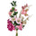 Set 2 Bouquet Artificiali Legato con Helleborus H 52 cm