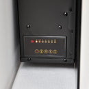 Camino Elettrico da Parete Effetto Fiamma 1500W Nora Nero