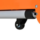 Banco di Lavoro Pieghevole 5 in 1 131x55,5x86 cm in Metallo e Alluminio Arancione