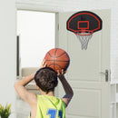 Canestro da Basket da Parete 71x45x47 cm con Tabellone Nero