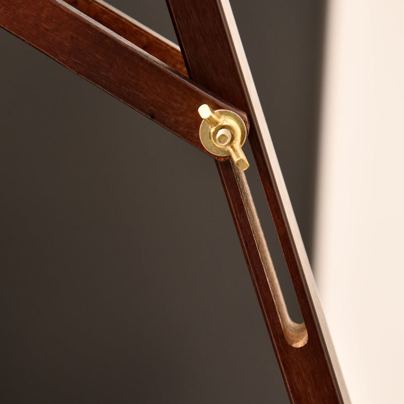 Cavalletto Treppiede da Pittura 51,5x71,5x134,5 cm in Legno di Pino Marrone