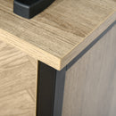 Credenza 3 Ripiani 2 Ante 120x39,2x76 cm in Legno Rovere