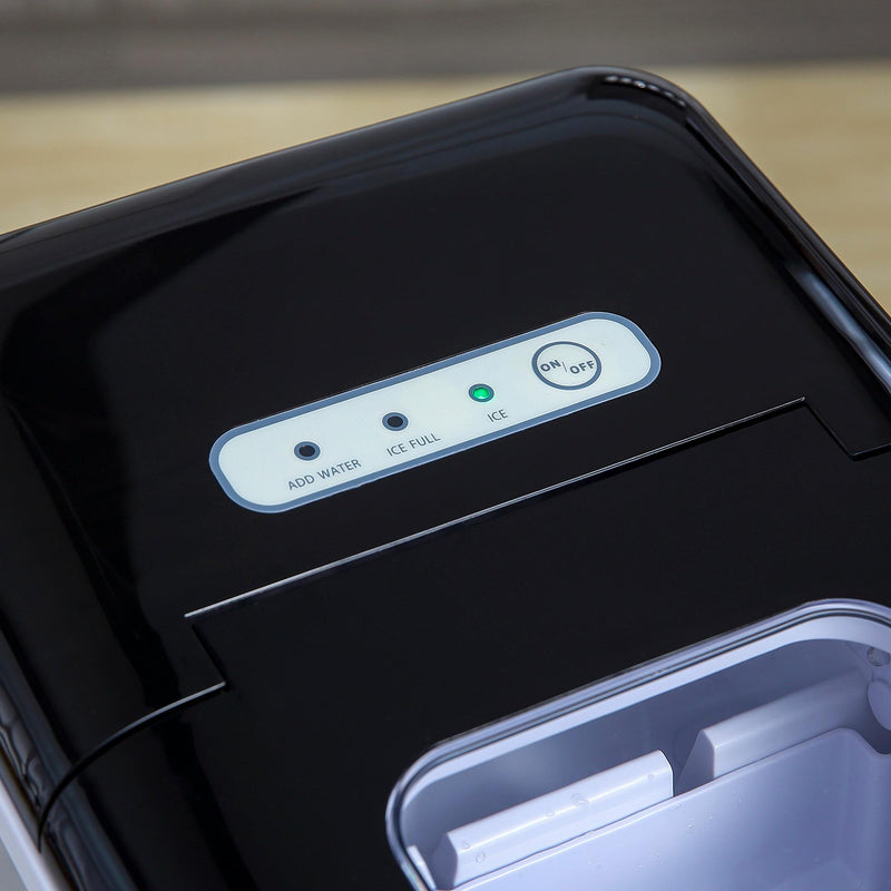 Macchina del Ghiaccio 1,8L 120W in Acciaio Inox Grigia