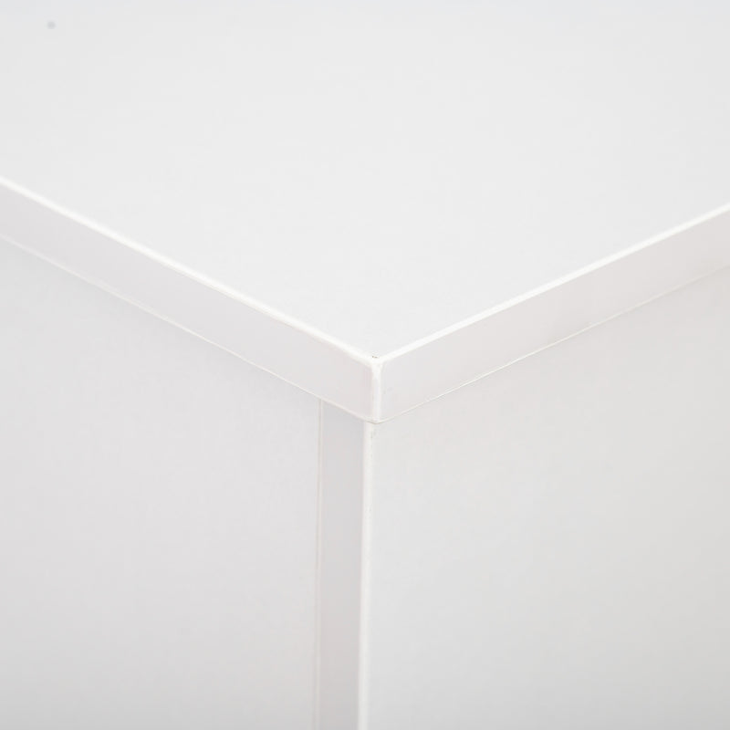 Cassapanca Baule Rettangolare 100x40x40 cm in Legno truciolare Bianco