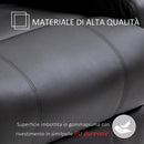 Poltrona Relax Massaggiante 84x92x109 cm in Similpelle Nera