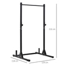 Porta Bilanciere 129x118x216 cm max 150Kg in Acciaio Nero