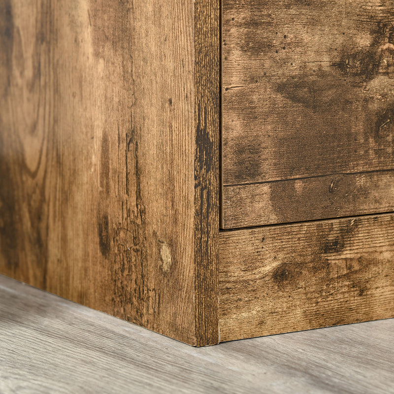 Mobile Scarpiera 2 Ante 62,5x26x81 cm 6 Paia di Scarpe in Legno Marrone