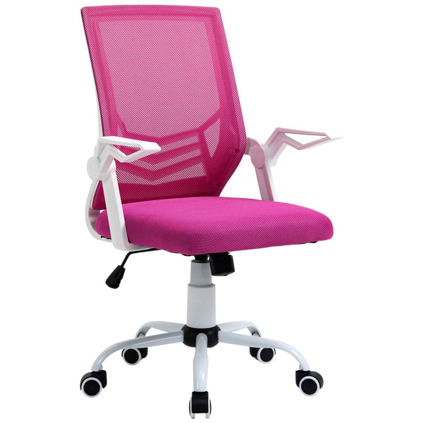 Sedia Operativa da Ufficio 62,5x55x94-104 cm in Tessuto Rosa sconto