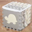 Tappeto Puzzle per Bambini 150x150x1,4 cm in EVA Bianco Grigio