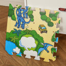 Tappeto Puzzle per Bambini 182,5x182,5 cm in EVA Fantasia