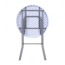 Tavolo Catering Pieghevole 80x110 h cm in Acciaio Bianco