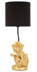 Lampada Scimmia Seduta Ø 20x51,5 cm in Poliresina e Ferro