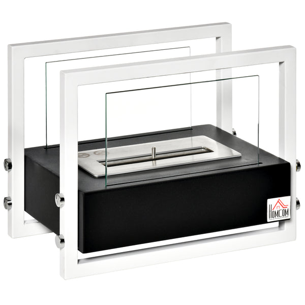 online Camino a Bioetanolo da Tavolo 39,5x25x30 cm Nero e Bianco