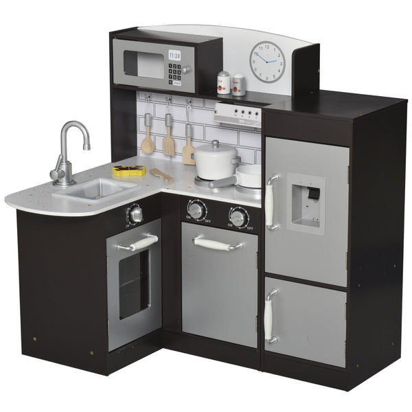 Cucina Giocattolo per Bambini 86x64x84,5 cm in Legno Nera acquista