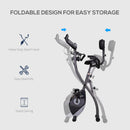 Cyclette Magnetica Pieghevole con Display LCD Nera