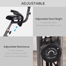 Cyclette Magnetica Pieghevole con Display LCD Nera