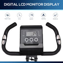 Cyclette Magnetica Pieghevole con Display LCD Nera