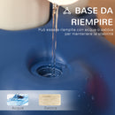 Canestro da Basket e Set Golf per Bambini con Altezza Regolabile Bianco e Blu