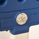 Canestro da Basket e Set Golf per Bambini con Altezza Regolabile Bianco e Blu