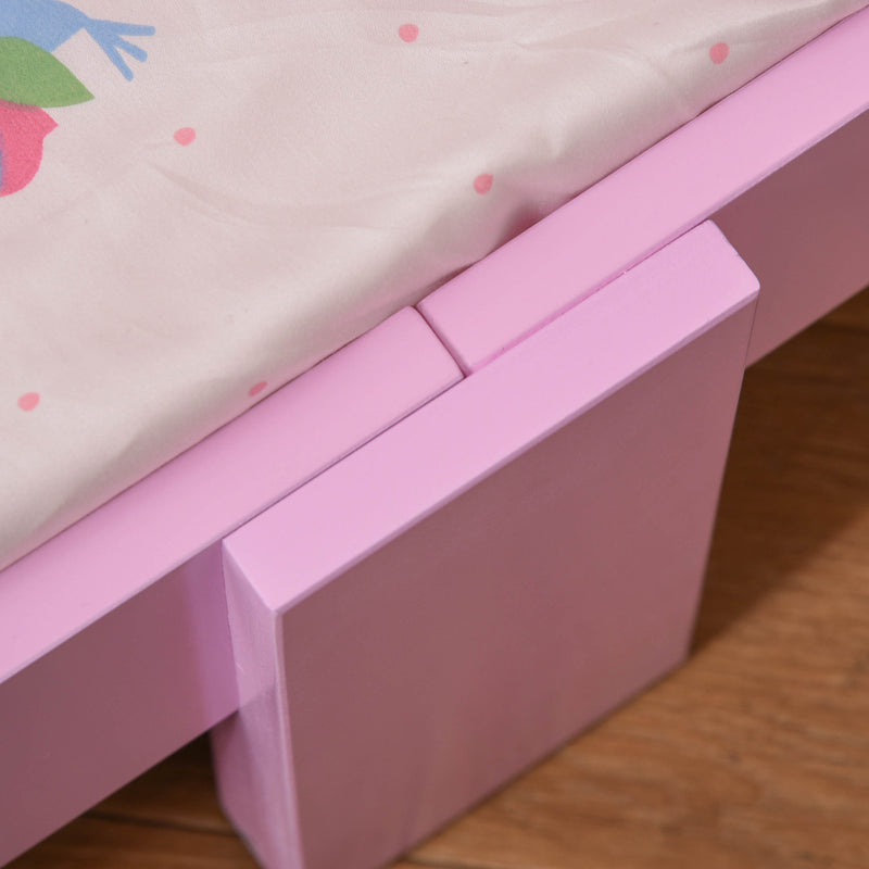 Struttura Letto Singolo per Bambini 143x73x60 cm in Legno di Pioppo Rosa
