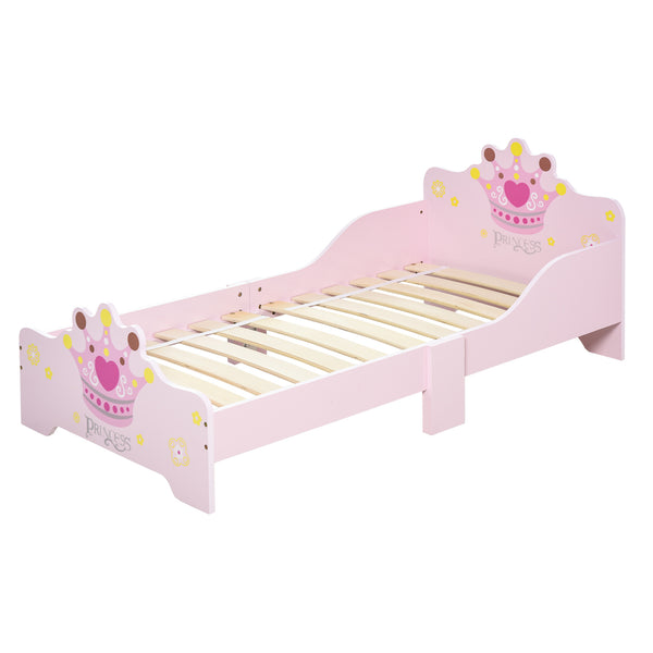 prezzo Struttura Letto Singolo per Bambini 143x73x60 cm in Legno di Pioppo Rosa