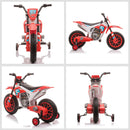 Moto Elettrica per Bambini 6V Motocross Rossa