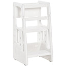 Scaletta per Bambini 3 Livelli 47x47x90 cm in HDPE Bianco